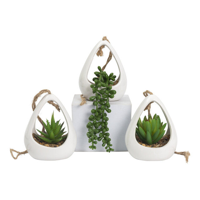 GreenDream ® kunstplanten 3 stuks hangplanten in hanger cadeautip 3047770 large