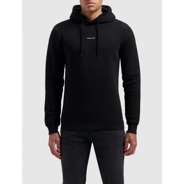 Pure Path 10311 02 black essential logo sweater hoodie  p 02/10311 large