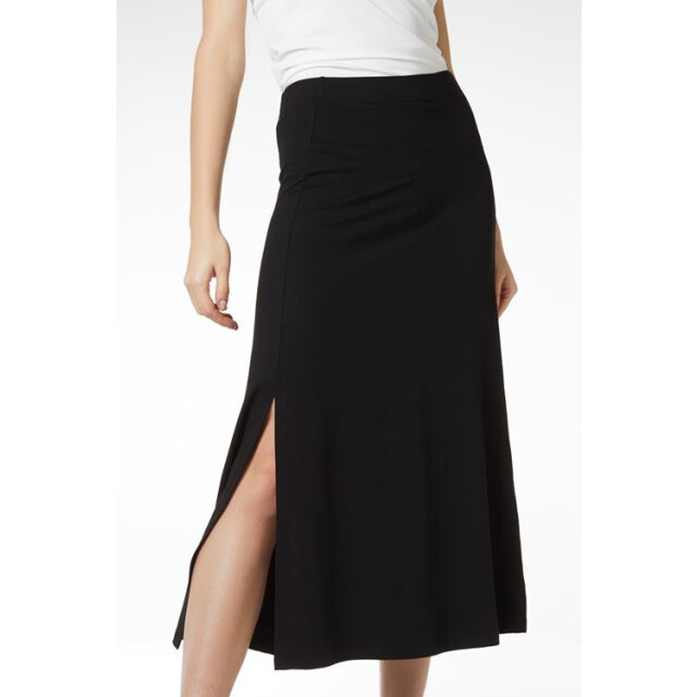 Jansen Amsterdam Sand midirok met zijsplit black 0-3-1-2-1-3-1-1-2-1-1-1-4-1-1 large