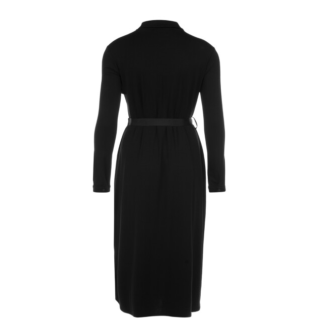 Jansen Amsterdam Joan w19 tc705 blousejurk met ceintuur black Juffrouw Jansen JOAN W19 tc705 Blousejurk met ceintuur Black large