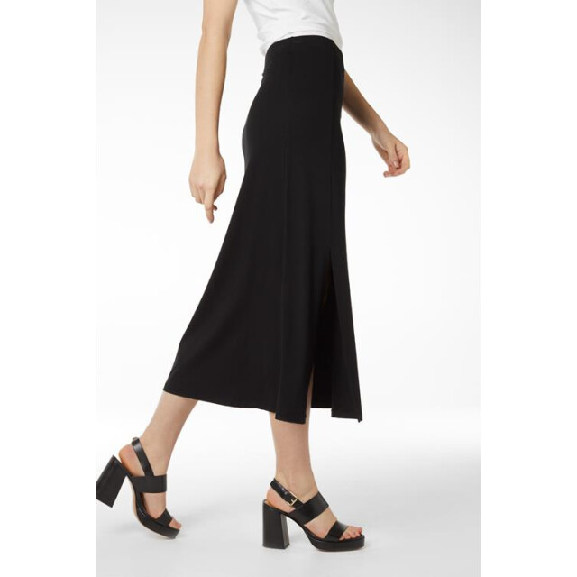 Jansen Amsterdam Sand midirok met zijsplit black 0-3-1-2-1-3-1-1-2-1-1-1-4-1-1 large