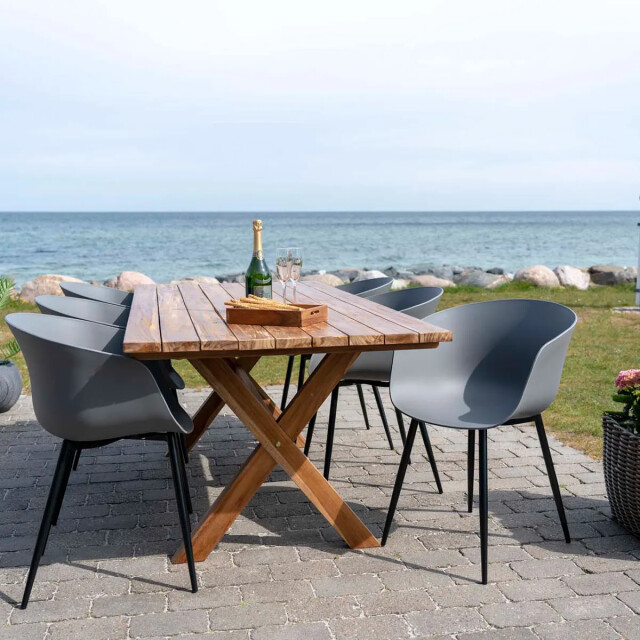 Artichok Liloe kunststof tuinstoel met armleuningen 2028460 large
