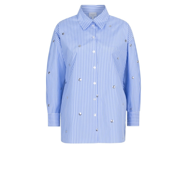 Dante 6 D6 que oversized stripe shirt D6 Que Oversized Stripe Shirt/541 Sky Blue large