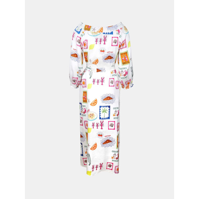 Mucho Gusto ® dress cinque terre 2 tropical patches print MUCHO GUSTO® Dress Cinque Terre 2 Tropical Patches Print large