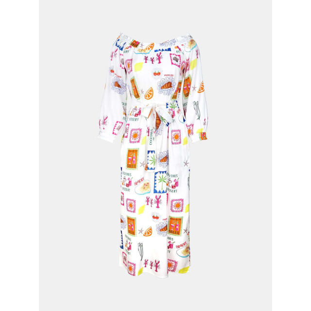Mucho Gusto ® dress cinque terre 2 tropical patches print MUCHO GUSTO® Dress Cinque Terre 2 Tropical Patches Print large