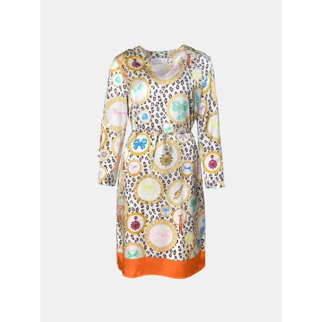 Mucho Gusto ® jurk carrara luipaard barok print MUCHO GUSTO® Jurk Carrara Luipaard Barok Print large