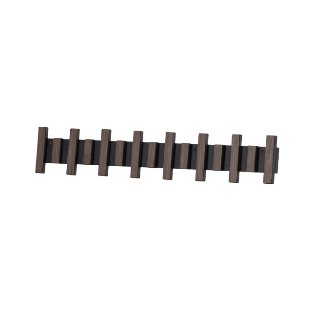 Nest living Karsten houten kapstok donker 75 x 13 cm 3040608 large