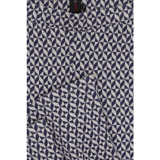 Looxs Revolution Navy jacquard flared broekje voor meisjes in de kleur 2501-5613-029 large