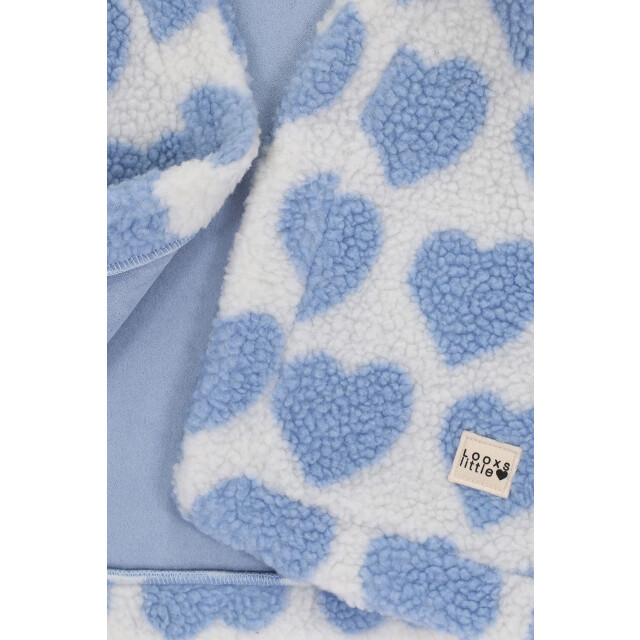 Looxs Revolution Teddy gilet offwhite hartjes voor meisjes in de kleur 2501-7005-017 large