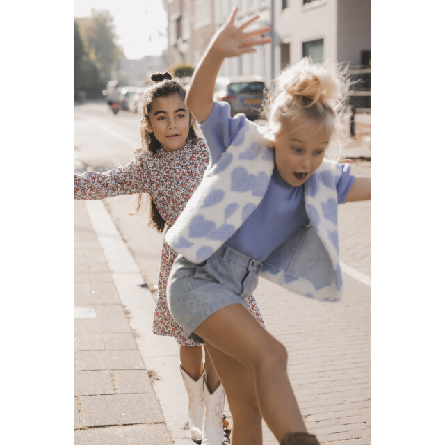 Looxs Revolution Zomer gilet meisjes teddy milkshake 2501-7005-017 large