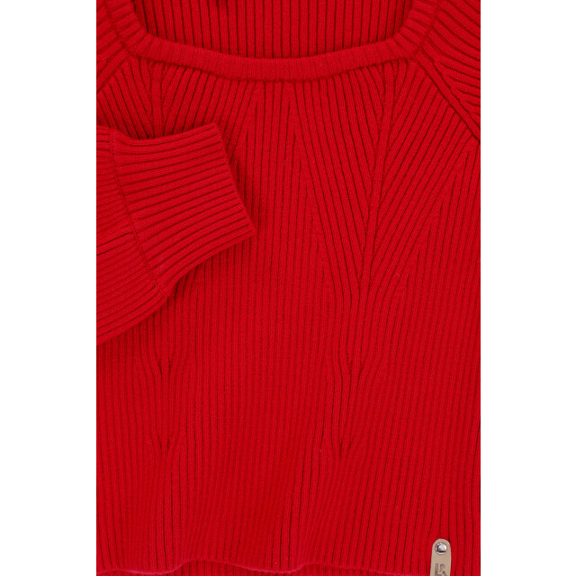 Looxs Revolution Gebreide top scarlet red voor meisjes in de kleur 2501-5309-256 large