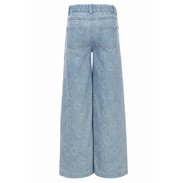 Looxs Revolution Denim wide leg hearts voor meisjes in de kleur 2501-7604-162 large