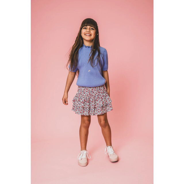 Looxs Revolution Zomer top meisjes s/s fancy kraag lavendel 2501-7418-612 large