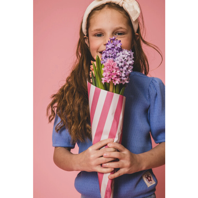 Looxs Revolution Zomer top meisjes s/s fancy kraag lavendel 2501-7418-612 large
