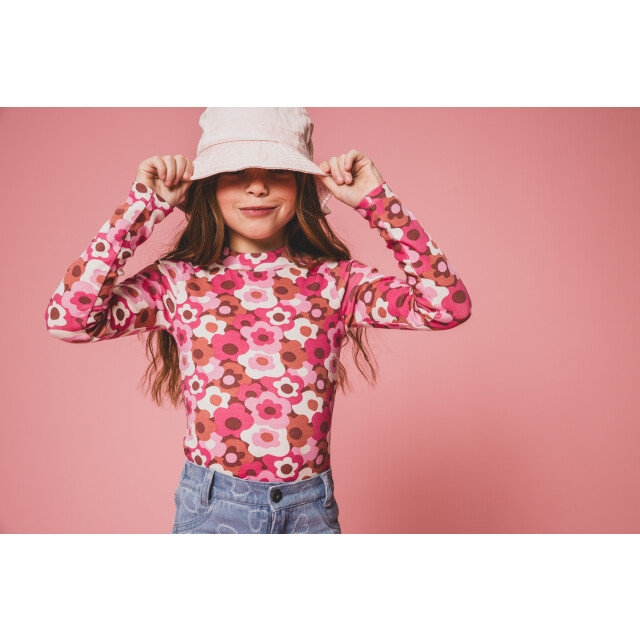 Looxs Revolution Zomer t-shirt meisjes floral camo 2501-7416-987 large
