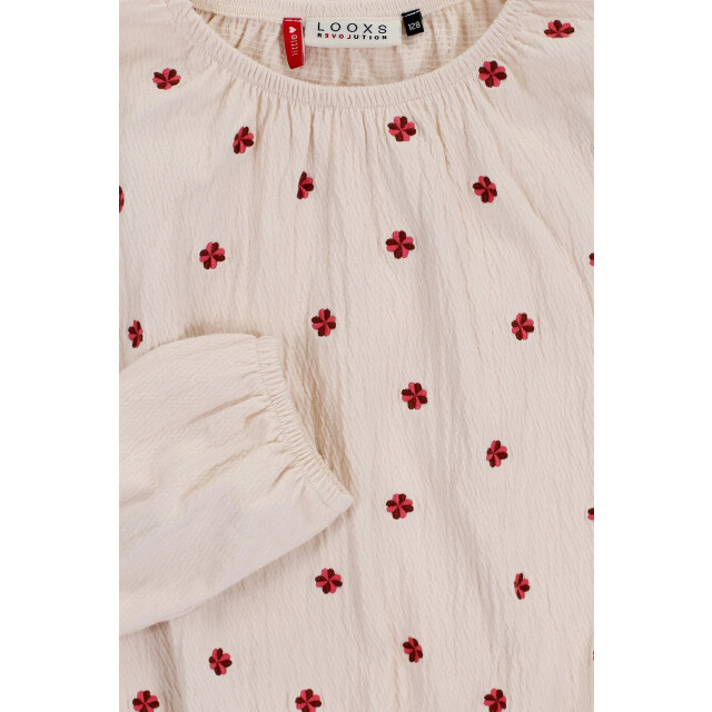 Looxs Revolution Zomer top meisjes jersey embroidery milkshake 2501-7413-017 large
