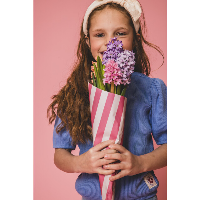 Looxs Revolution Zomer top meisjes s/s fancy kraag lavendel 2501-7418-612 large
