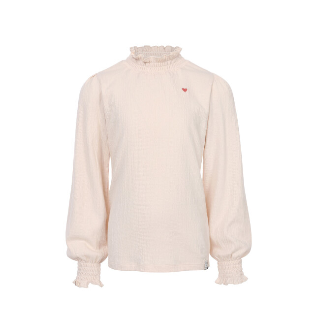 Looxs Revolution Turtle top krinkel jersey off white voor meisjes in de kleur 2501-7414-017 large