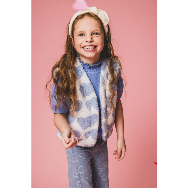Looxs Revolution Zomer gilet meisjes teddy milkshake 2501-7005-017 large