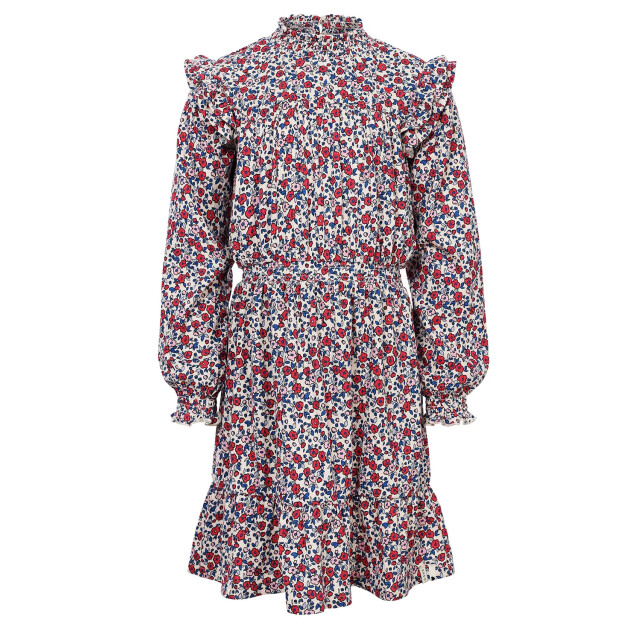 Looxs Revolution Zomer jurk meisjes jersy crinkle aop bloemen multi 2501-7807-880 large