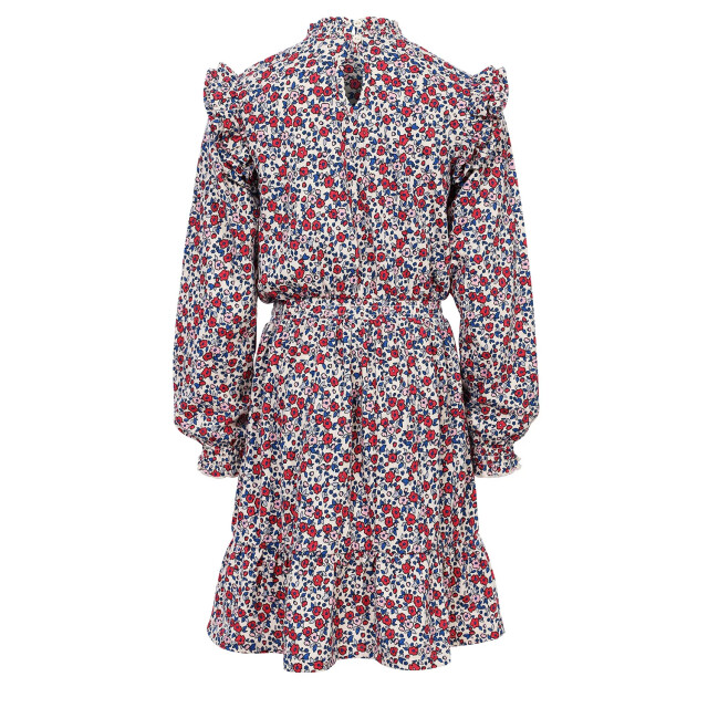 Looxs Revolution Zomer jurk meisjes jersy crinkle aop bloemen multi 2501-7807-880 large