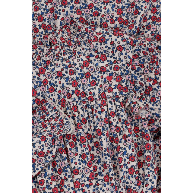 Looxs Revolution Zomer jurk meisjes jersy crinkle aop bloemen multi 2501-7807-880 large