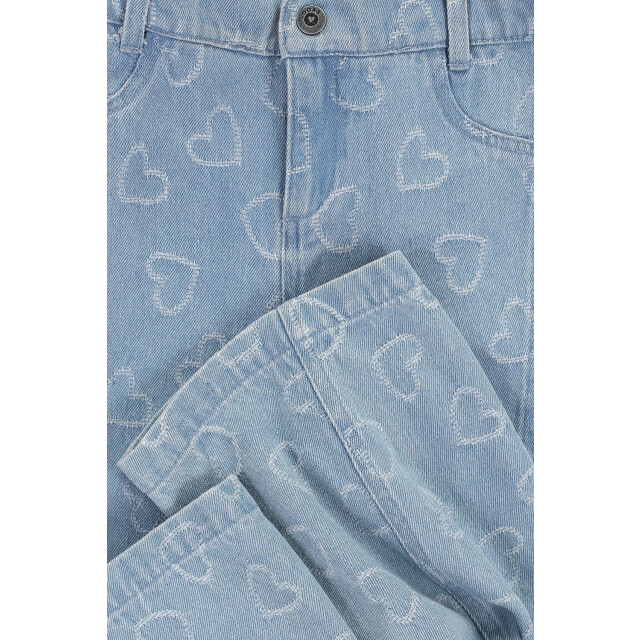 Looxs Revolution Denim wide leg hearts voor meisjes in de kleur 2501-7604-162 large