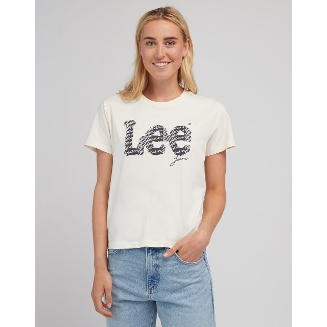 Lee Logo t-shirt ecru 112339614 large