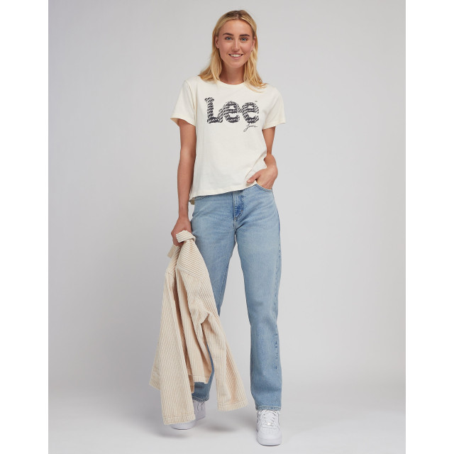 Lee Logo t-shirt ecru 112339614 large