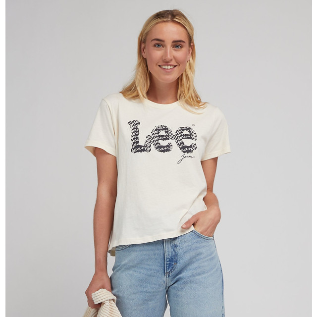 Lee Logo t-shirt ecru 112339614 large