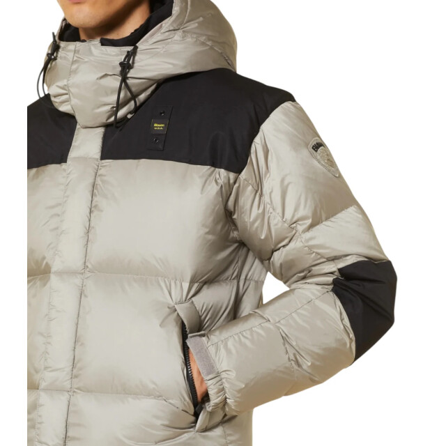 Blauer Jas Blauer Grijs Gewatteerde Jas large