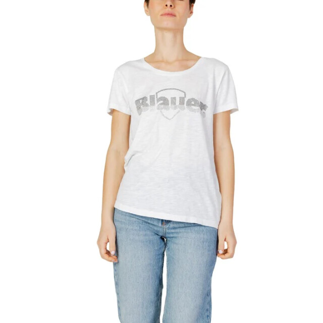 Blauer T-shirt dames Blauer T-shirt Dames large