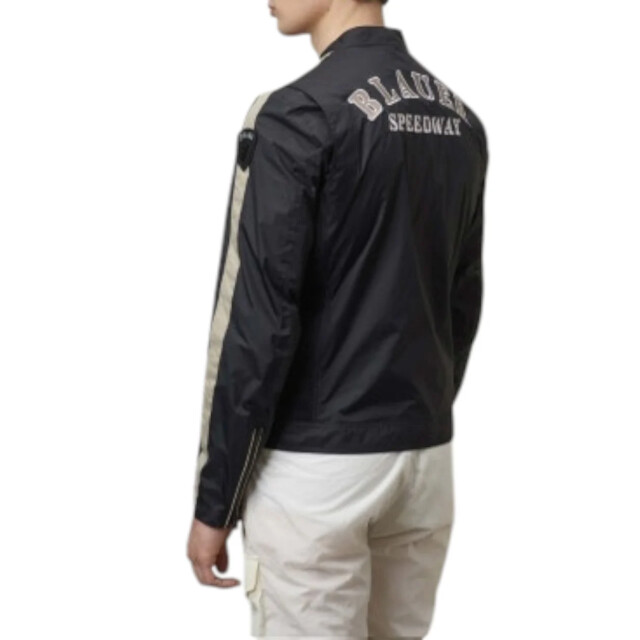 Blauer Jack heren Blauer Zwart Biker Florida Jacob Jas large