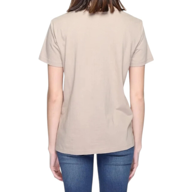 Blauer T-shirt dames Blauer Beige T-shirt Dames large