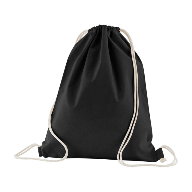 Westford Mill Trekkoordtas van biologisch katoen 12l UTFK2643_black large