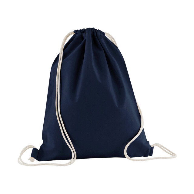 Westford Mill Trekkoordtas van biologisch katoen 12l UTFK2643_frenchnavy large