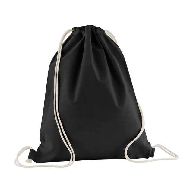 Westford Mill Trekkoordtas van biologisch katoen 12l UTFK2643_black large