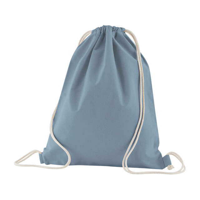 Westford Mill Trekkoordtas van biologisch katoen 12l UTFK2643_dustyblue large