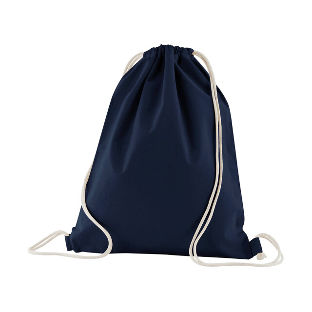 Westford Mill Trekkoordtas van biologisch katoen 12l UTFK2643_frenchnavy large