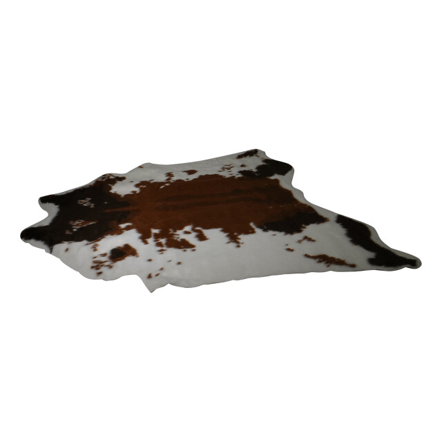 4goodz Vloerkleed koe vacht polyester 135x140 cm wit rodeo vacht - 3048874 large