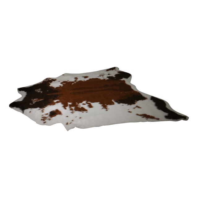 4goodz Vloerkleed koe vacht polyester 135x140 cm wit rodeo vacht - 3048874 large