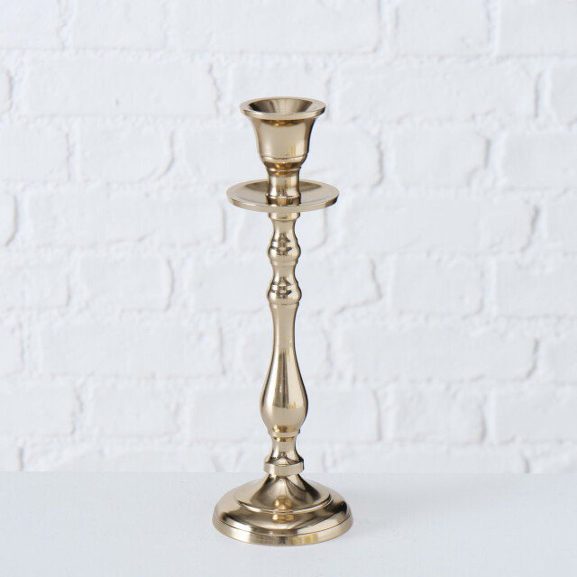 Boltze Kandelaar vicco set 3 dlg. alu rond 15-23cm hoog champagne 3057342 large