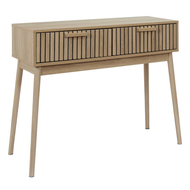 Home Deco Factory Sidetable console bijzettafel met 2 laden klaus - 3049073 large