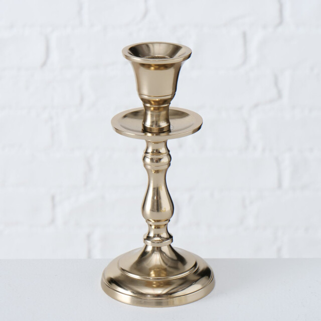 Boltze Kandelaar vicco set 3 dlg. alu rond 15-23cm hoog champagne 3057342 large