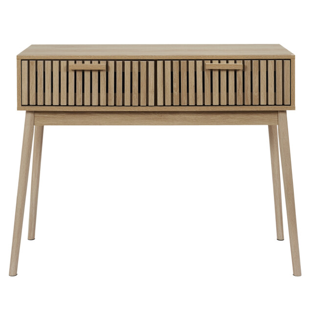 Home Deco Factory Sidetable console bijzettafel met 2 laden klaus - 3049073 large