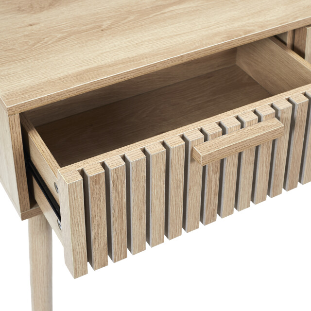 Home Deco Factory Sidetable console bijzettafel met 2 laden klaus - 3049073 large