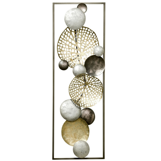 Boltze Wanddecoratie molde metaal 31x89x6 cm goud 3048901 large