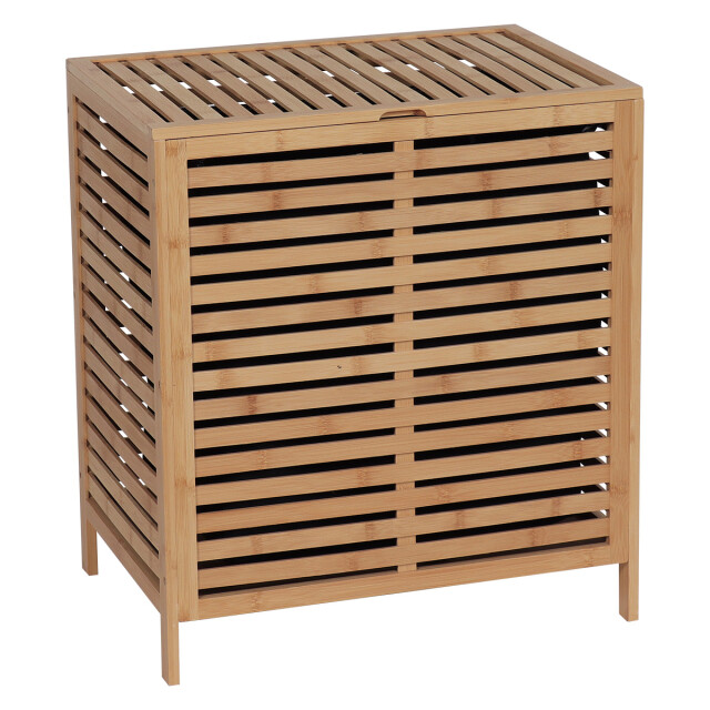 4goodz Bamboe wasmand 90 liter met waszak en deksel - 3047909 large