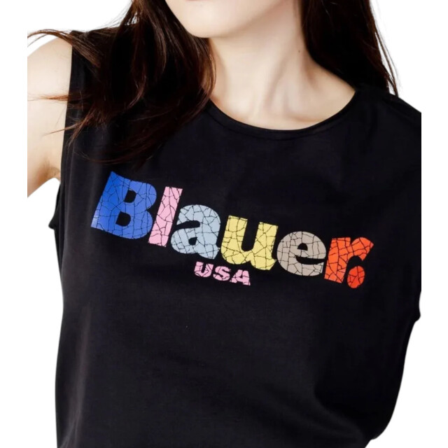 Blauer Top dames Blauer Zwart Top Dames large