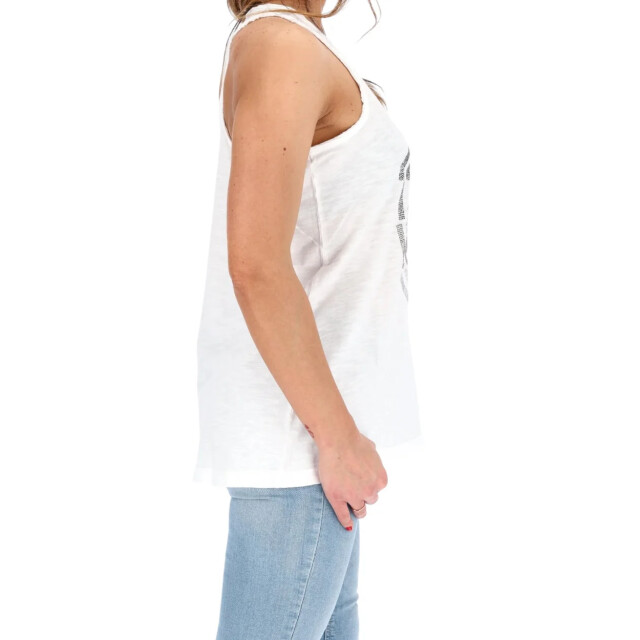 Blauer Tank dames Blauer Wit Tank Dames large